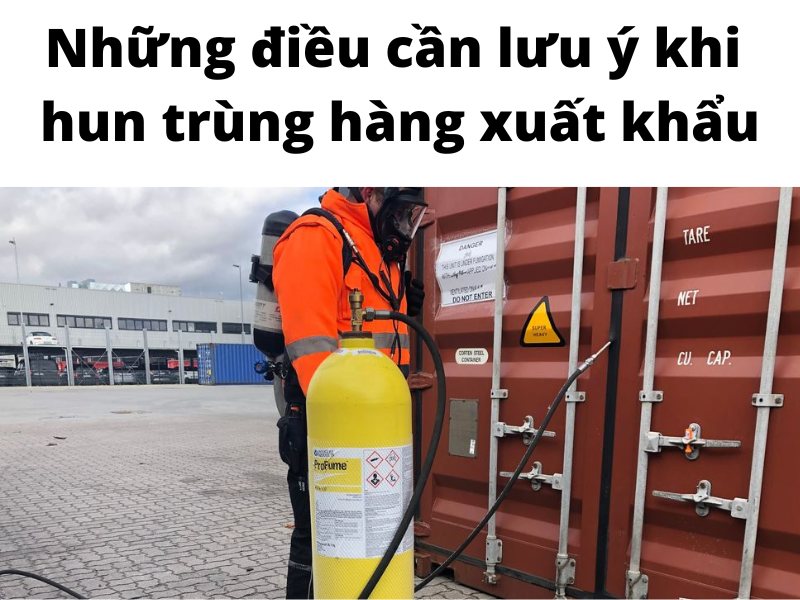 Những điều cần lưu ý khi hun trùng hàng xuất khẩu